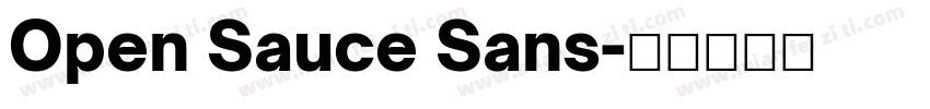 Open Sauce Sans字体转换
